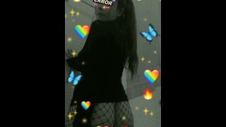 Shy and horny : your cute student touching herself at the bathroom until cum 💦💙😈