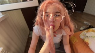 Cute Teen Sucks Dick - Best Blowjob